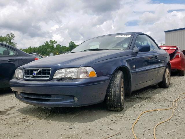 YV1NC63D93J036728 - 2003 VOLVO C70 LPT BLUE photo 2