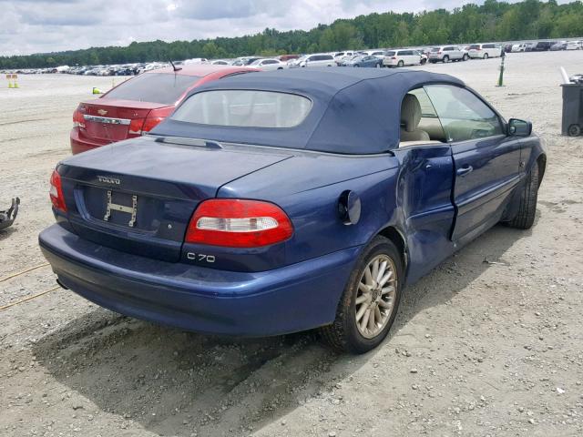 YV1NC63D93J036728 - 2003 VOLVO C70 LPT BLUE photo 4