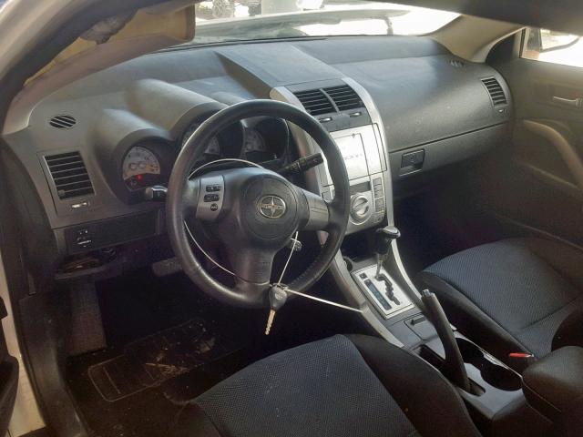 JTKDE167680267242 - 2008 TOYOTA SCION TC WHITE photo 9