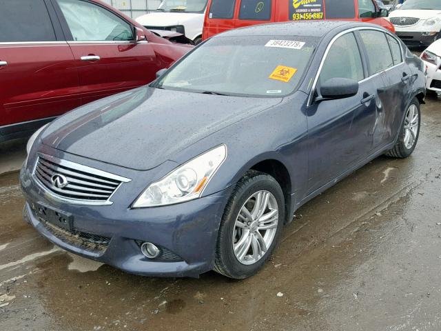 JN1DV6AR8CM730676 - 2012 INFINITI G25 BLUE photo 2