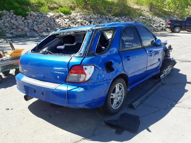 JF1GG29632G827228 - 2002 SUBARU IMPREZA WR BLUE photo 4