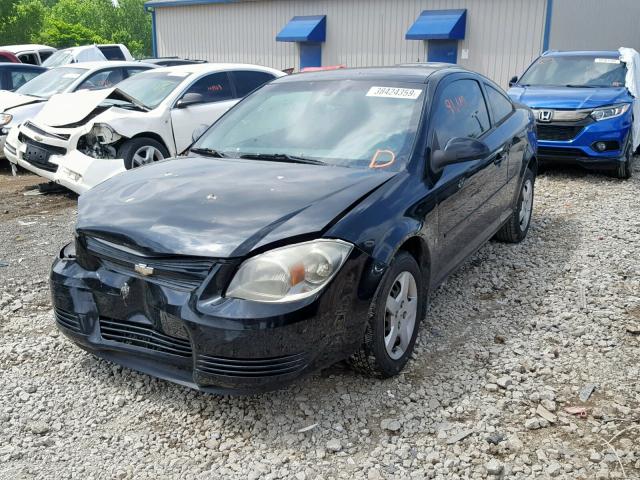 1G1AL18F987276778 - 2008 CHEVROLET COBALT LT BLACK photo 2