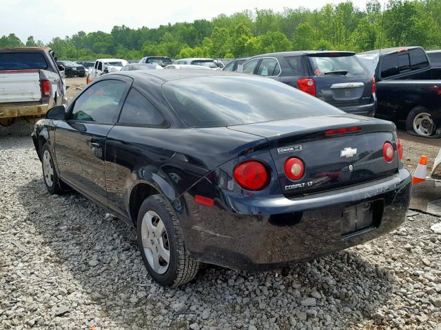 1G1AL18F987276778 - 2008 CHEVROLET COBALT LT BLACK photo 3