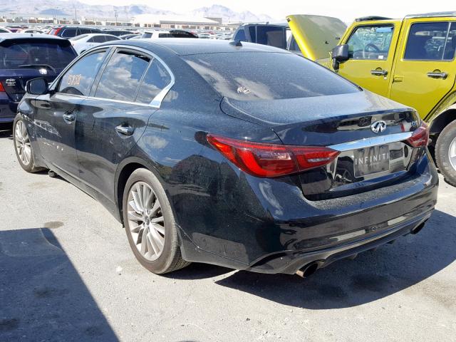 JN1EV7AP6JM359975 - 2018 INFINITI Q50 LUXE BLACK photo 3