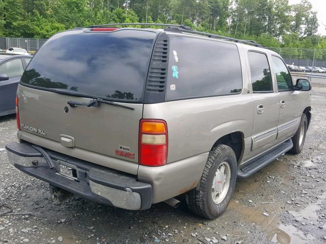 3GKFK16ZX2G320543 - 2002 GMC YUKON XL K BEIGE photo 4