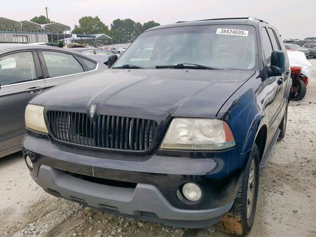 5LMEU88H45ZJ04019 - 2005 LINCOLN AVIATOR BLACK photo 2