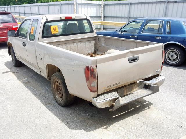 1GCCS198548149954 - 2004 CHEVROLET COLORADO TAN photo 3