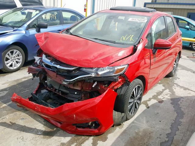 3HGGK5H82JM708380 - 2018 HONDA FIT EX RED photo 2