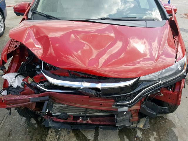 3HGGK5H82JM708380 - 2018 HONDA FIT EX RED photo 7