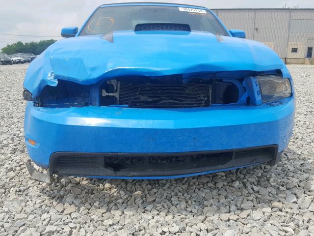 1ZVBP8FHXA5157701 - 2010 FORD MUSTANG GT BLUE photo 10