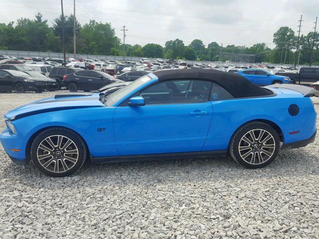 1ZVBP8FHXA5157701 - 2010 FORD MUSTANG GT BLUE photo 9