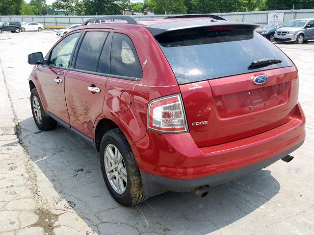 2FMDK36C67BB60886 - 2007 FORD EDGE SE MAROON photo 3