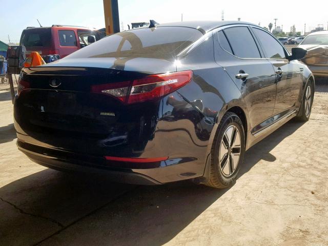 KNAGM4AD2C5028124 - 2012 KIA OPTIMA HYB BLACK photo 4