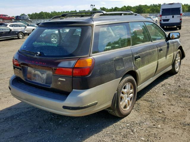 4S3BH686017605190 - 2001 SUBARU LEGACY OUT BLACK photo 4