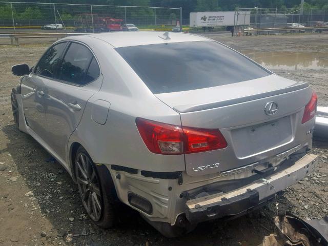 JTHBP262985002738 - 2008 LEXUS IS-F SILVER photo 3