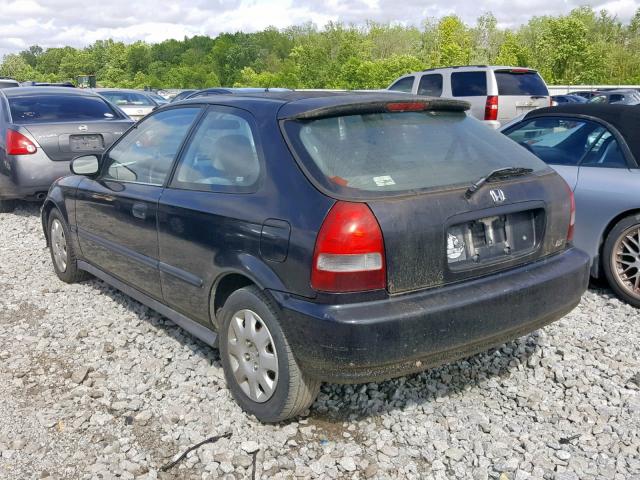 2HGEJ6349XH110699 - 1999 HONDA CIVIC DX BLACK photo 3