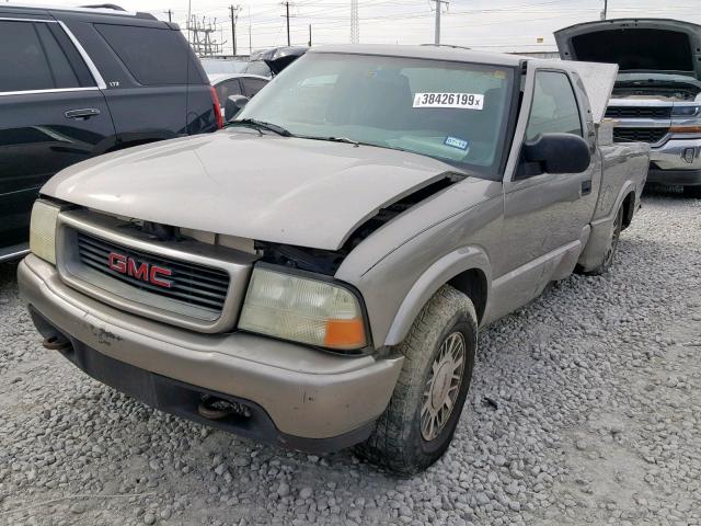 1GTDT19W818229308 - 2001 GMC SONOMA GRAY photo 2