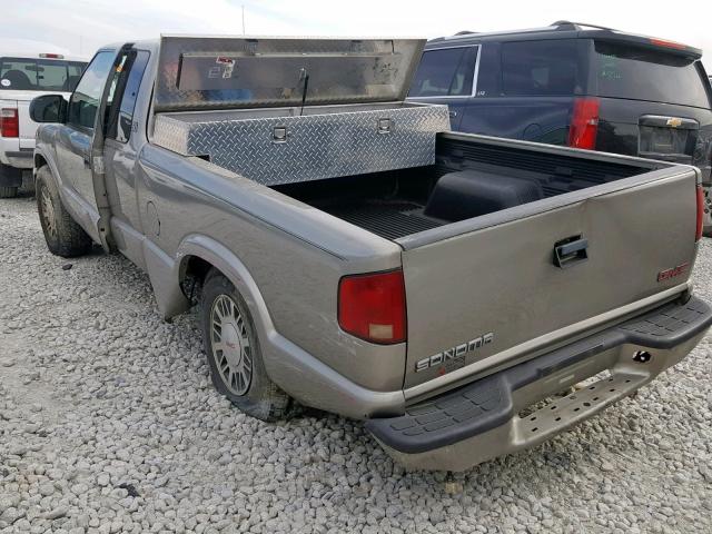 1GTDT19W818229308 - 2001 GMC SONOMA GRAY photo 3