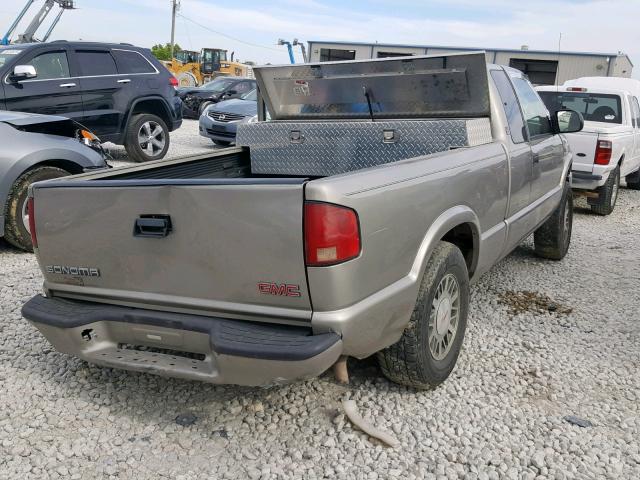 1GTDT19W818229308 - 2001 GMC SONOMA GRAY photo 4