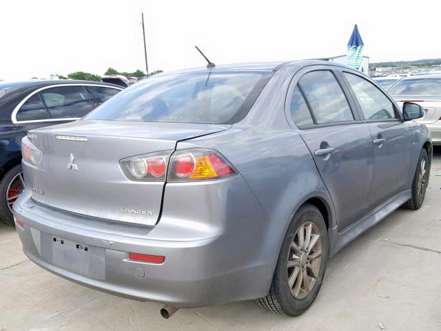 JA32U2FU7GU006625 - 2016 MITSUBISHI LANCER ES GRAY photo 4