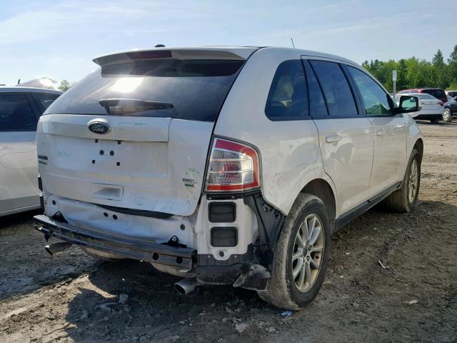 2FMDK4JC9ABB43083 - 2010 FORD EDGE SEL WHITE photo 4