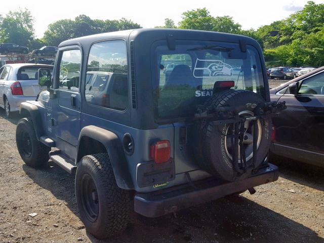 1J4FY19S7VP501652 - 1997 JEEP WRANGLER / BLUE photo 3