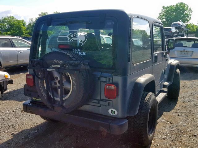 1J4FY19S7VP501652 - 1997 JEEP WRANGLER / BLUE photo 4