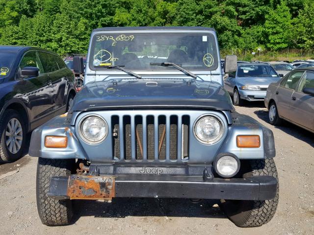 1J4FY19S7VP501652 - 1997 JEEP WRANGLER / BLUE photo 9