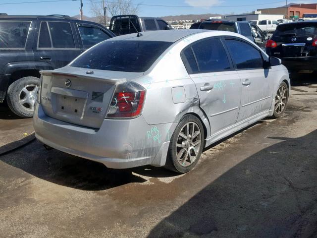 3N1CB61E27L723000 - 2007 NISSAN SENTRA SE- SILVER photo 4