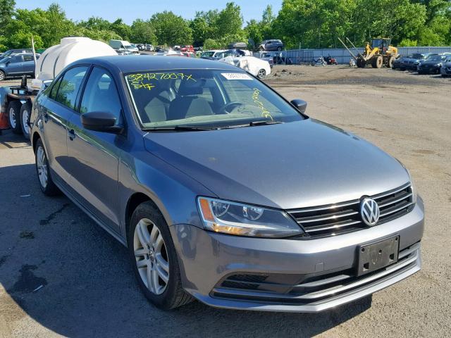 3VW1K7AJ9FM253979 - 2015 VOLKSWAGEN JETTA BASE GRAY photo 1