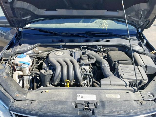 3VW1K7AJ9FM253979 - 2015 VOLKSWAGEN JETTA BASE GRAY photo 7