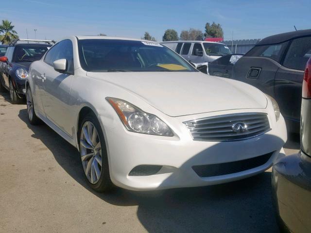 JNKCV64E98M130160 - 2008 INFINITI G37 BASE WHITE photo 1