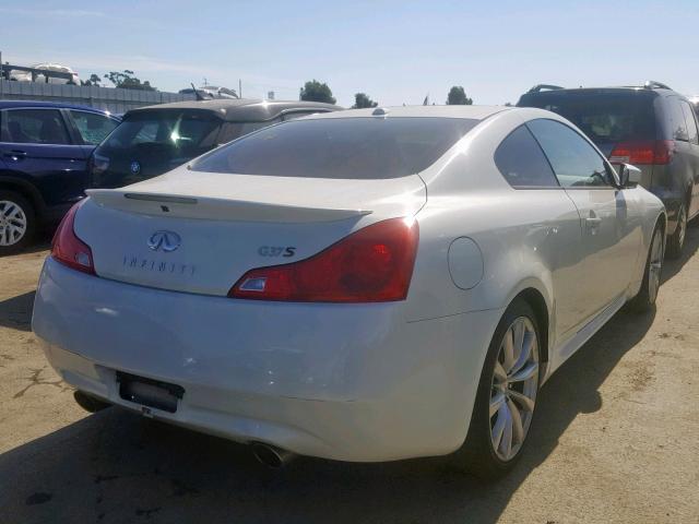 JNKCV64E98M130160 - 2008 INFINITI G37 BASE WHITE photo 4