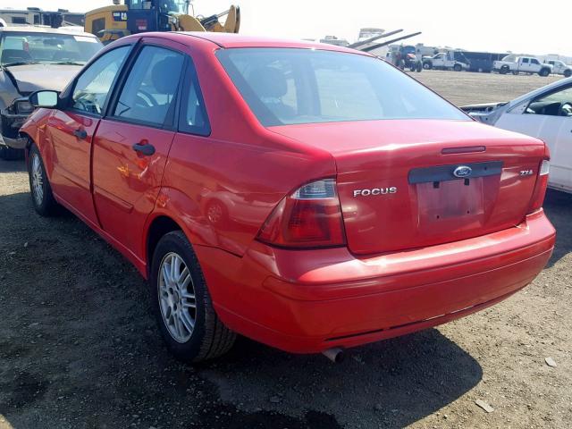 1FAFP34N56W101544 - 2006 FORD FOCUS ZX4 RED photo 3