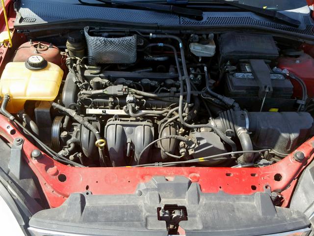 1FAFP34N56W101544 - 2006 FORD FOCUS ZX4 RED photo 7