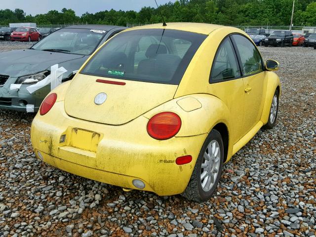 3VWCK31C54M417454 - 2004 VOLKSWAGEN NEW BEETLE Gelb Foto 4