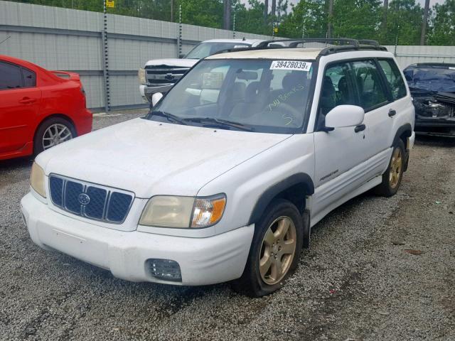 JF1SF65611H713277 - 2001 SUBARU FORESTER S WHITE photo 2