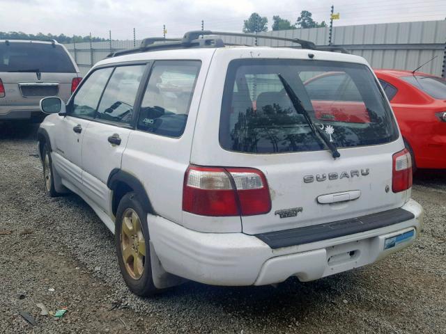 JF1SF65611H713277 - 2001 SUBARU FORESTER S WHITE photo 3