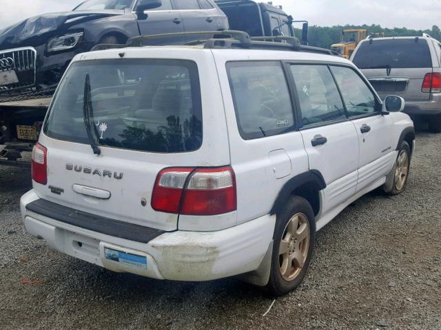 JF1SF65611H713277 - 2001 SUBARU FORESTER S WHITE photo 4