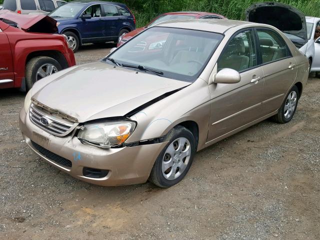 KNAFE121875431400 - 2007 KIA SPECTRA EX BEIGE photo 2