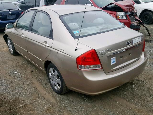 KNAFE121875431400 - 2007 KIA SPECTRA EX BEIGE photo 3