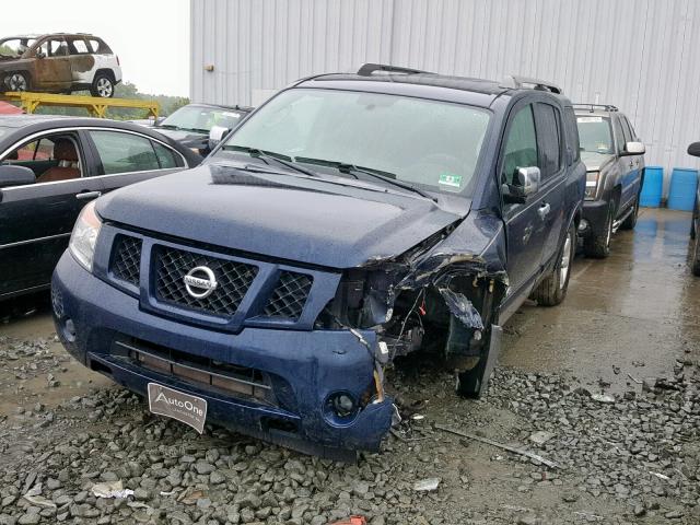 5N1BA08D29N603931 - 2009 NISSAN ARMADA SE BLUE photo 2