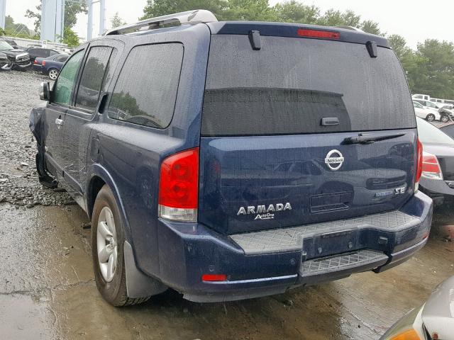 5N1BA08D29N603931 - 2009 NISSAN ARMADA SE BLUE photo 3