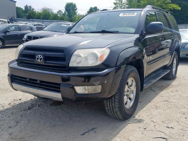 JTEBU14R638004907 - 2003 TOYOTA 4RUNNER SR BLACK photo 2