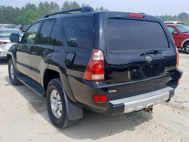 JTEBU14R638004907 - 2003 TOYOTA 4RUNNER SR BLACK photo 3