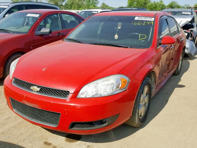 2G1WC5E3XD1211758 - 2013 CHEVROLET IMPALA LTZ RED photo 2