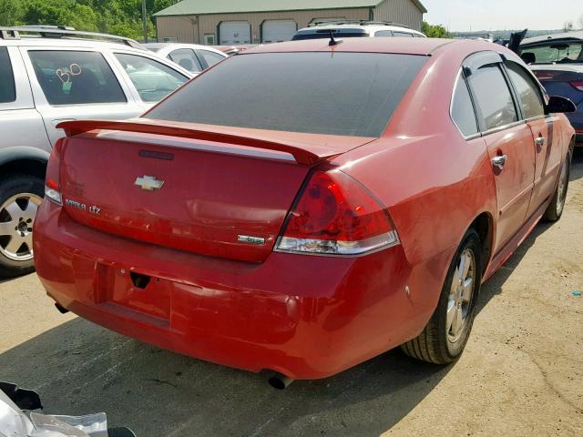 2G1WC5E3XD1211758 - 2013 CHEVROLET IMPALA LTZ RED photo 4