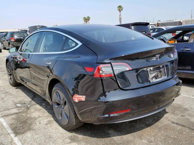 5YJ3E1EA7JF036342 - 2018 TESLA MODEL 3 BLACK photo 3