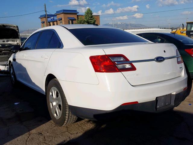 1FAHP2MT9DG198241 - 2013 FORD TAURUS POL WHITE photo 3