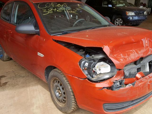 KMHCN35C18U094912 - 2008 HYUNDAI ACCENT BAS ORANGE photo 1